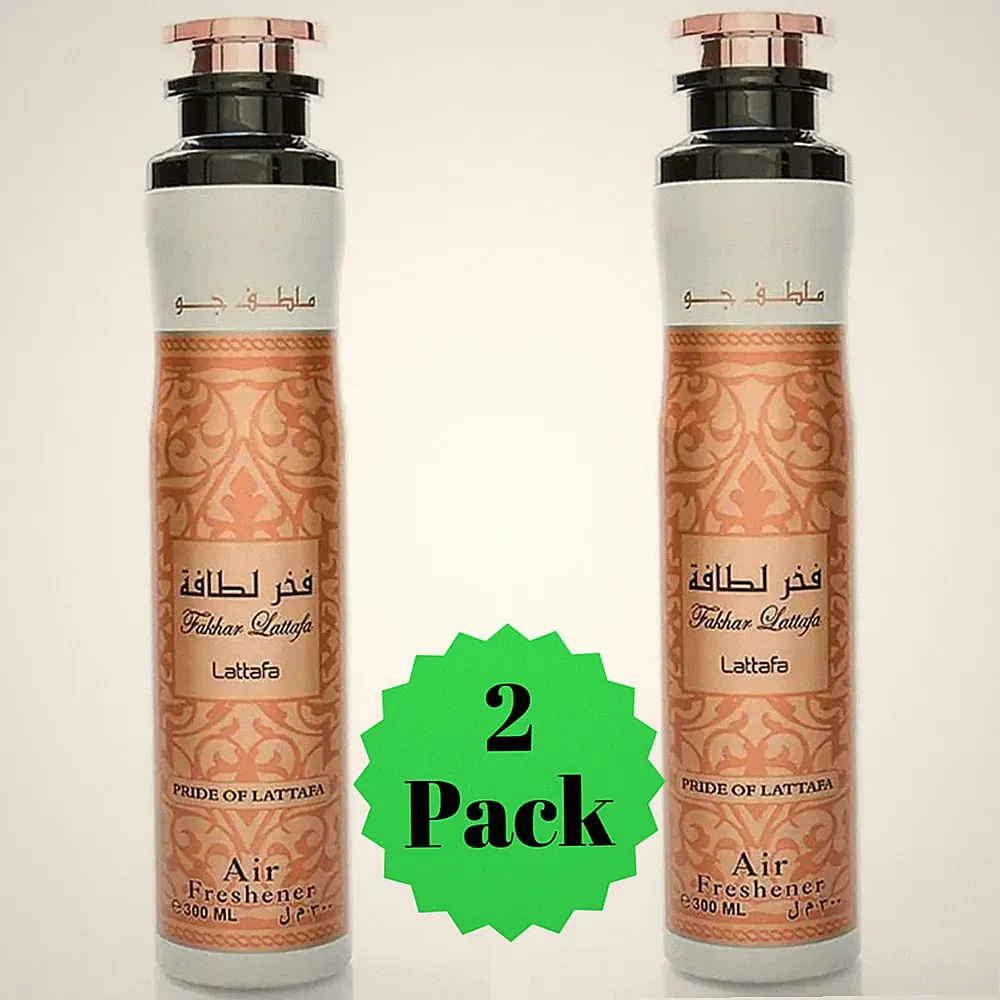2 Pack Fakhar Lattafa Women Air Freshener 300mL Home Scent Fragrance New UAE