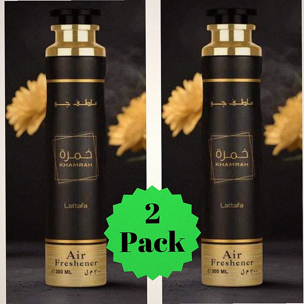 (2 Pack) Khamrah Lattafa Air Freshener 300mL Home Scent New Fragrance UAE