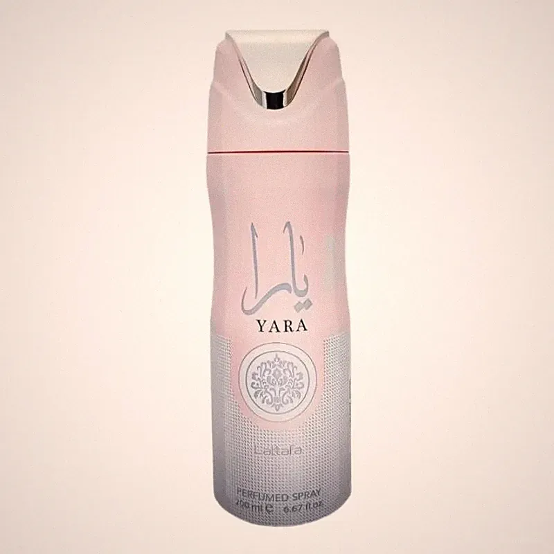 [2 PACK] Yara Body Spray 200ml by Lattafa Deodorant Spray Aerosol Original UAE