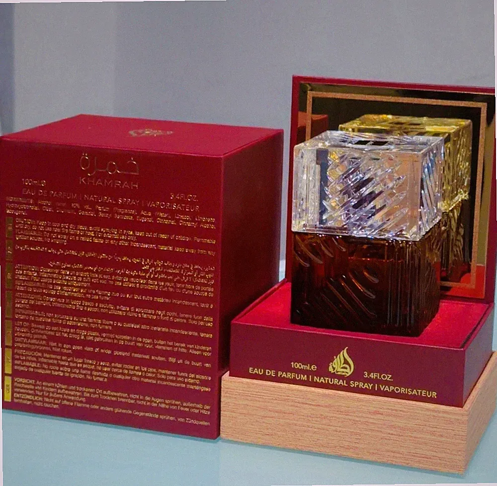 Lattafa Khamrah Dukhan Eau de Parfum Natural Spray Vaporisateur 3.4 fl oz