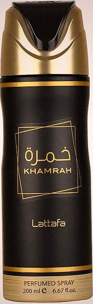 Lattafa Khamrah Perfumed Body Spray for Unisex 6.7 Ounce (200 ml)