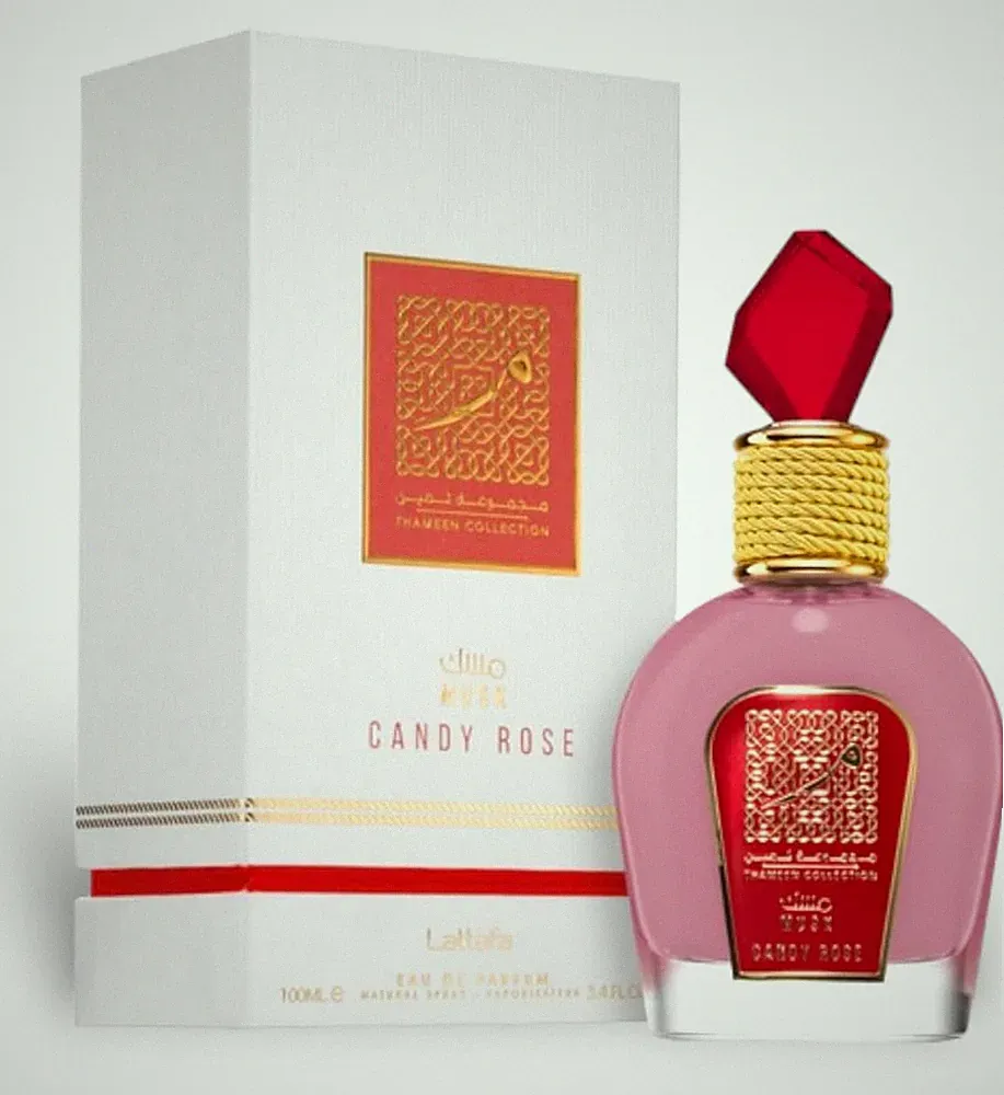 LATTAFA MUSK CANDY ROSE by Lattafa EAU DE PARFUM SPRAY 3.4 OZ (THAMEEN COLLECTIO