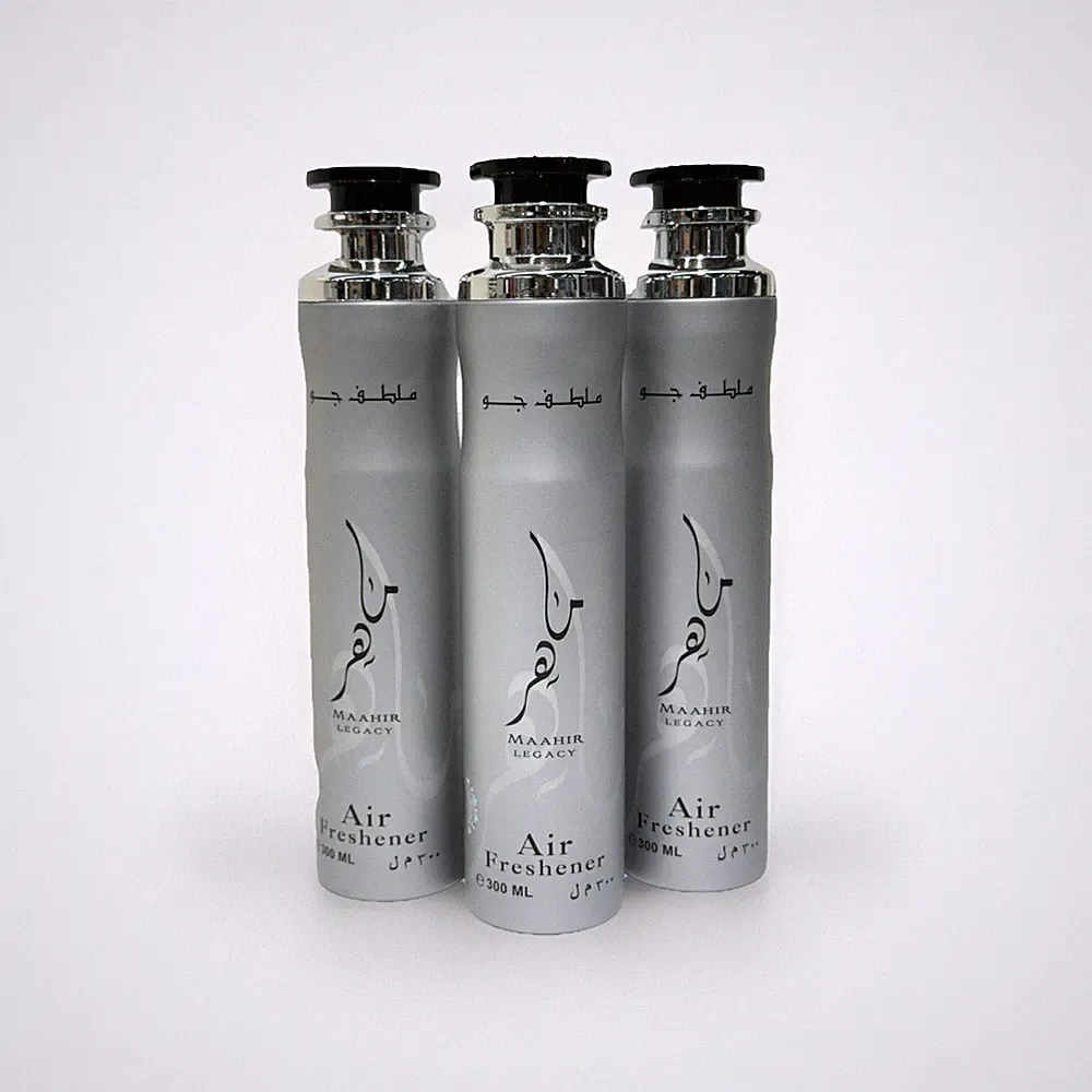Maahir Legacy Lattafa Air Freshener Luxury Hot Selling Spray Silver 300ml Bottle
